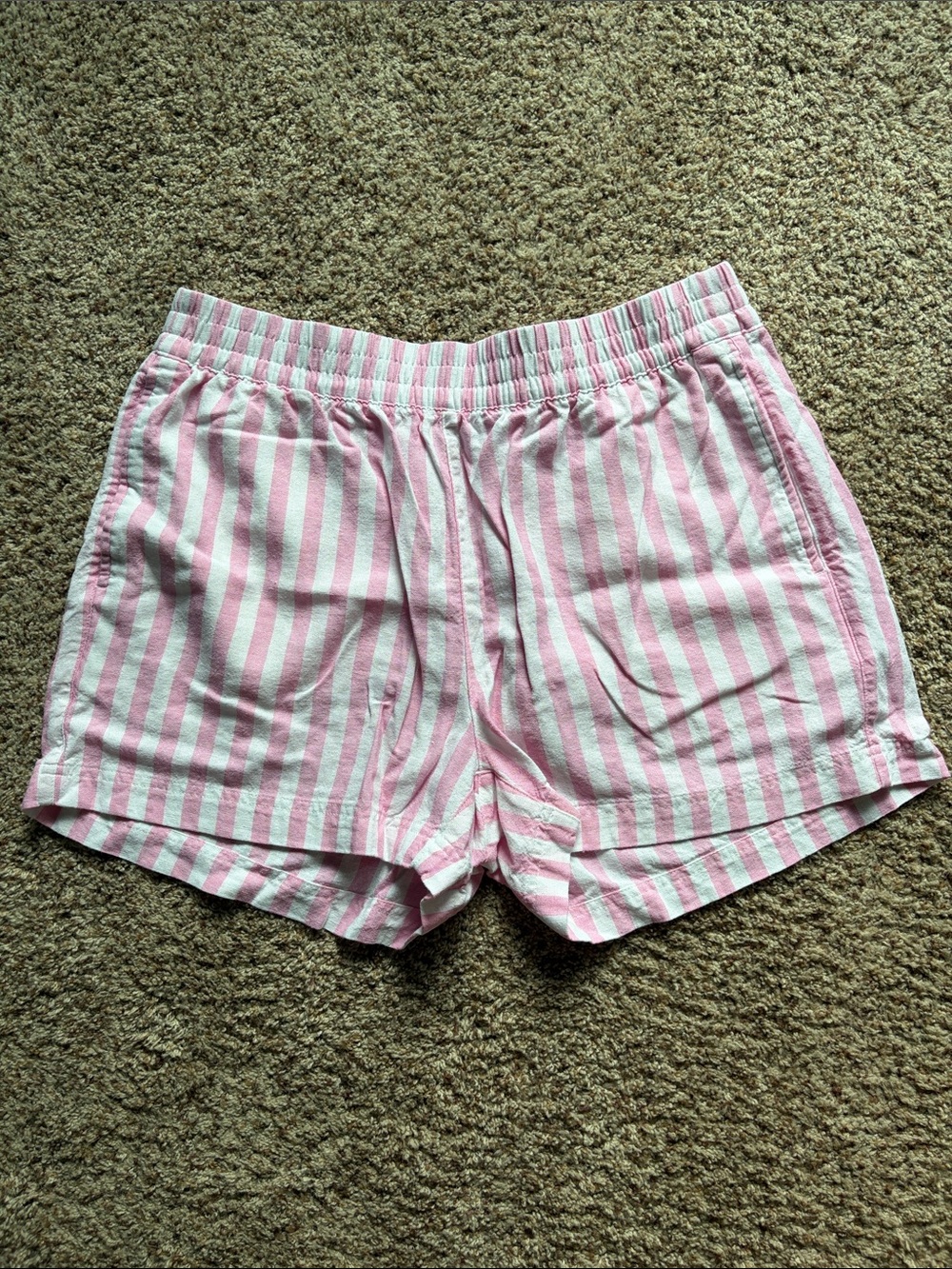 Old Navy Pink and White Striped shorts